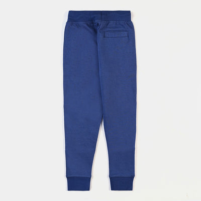 Boys Cotton Terry and Fleece Pyjama Endless Potential-N.Peony