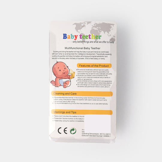 Silicone Giraffe Rattle Baby Teether | 3M+