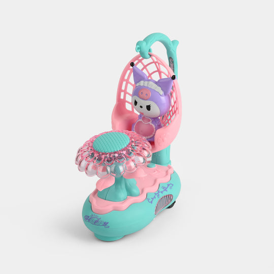 Electric Light Doll Colorful Swing Musical Playset