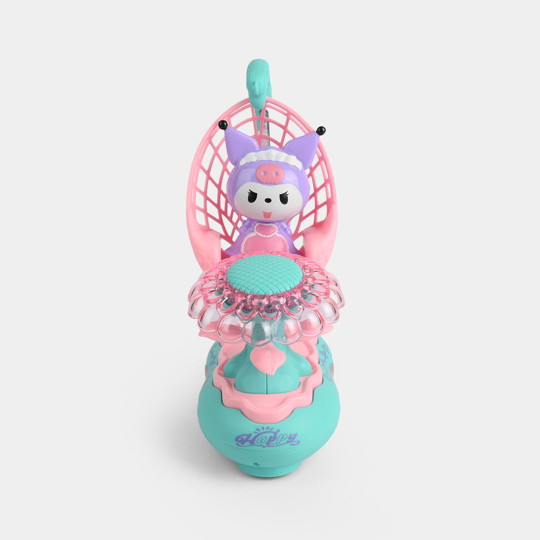 Electric Light Doll Colorful Swing Musical Playset