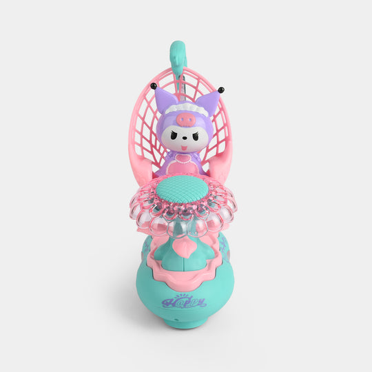 Electric Light Doll Colorful Swing Musical Playset