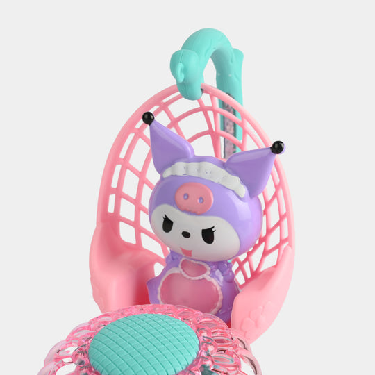 Electric Light Doll Colorful Swing Musical Playset