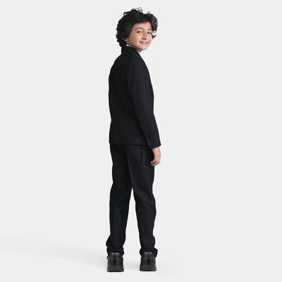 Boys Coat Pant 3PC Suit -BLACK