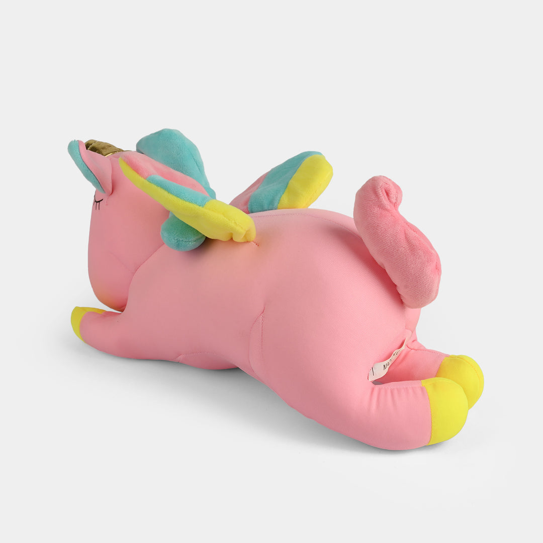 Soft Bean Character Lying Small Toy - Pink