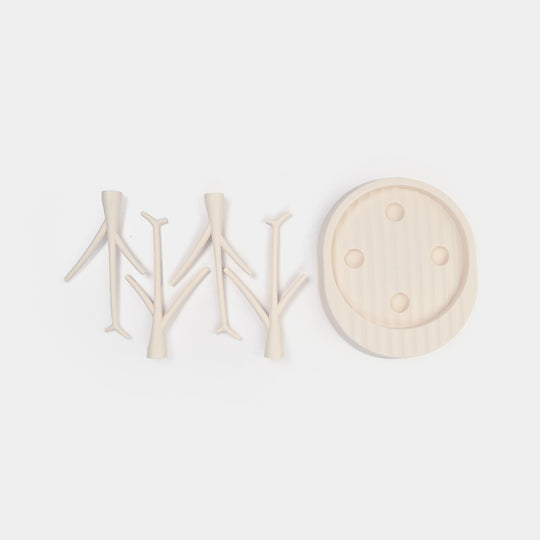 Tree-Shaped Baby Bottle Drying Rack