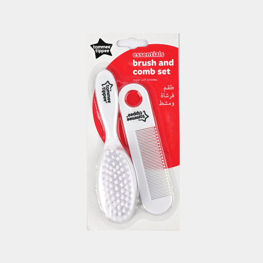 TT Essentials Baby Brush and Comb Set - White