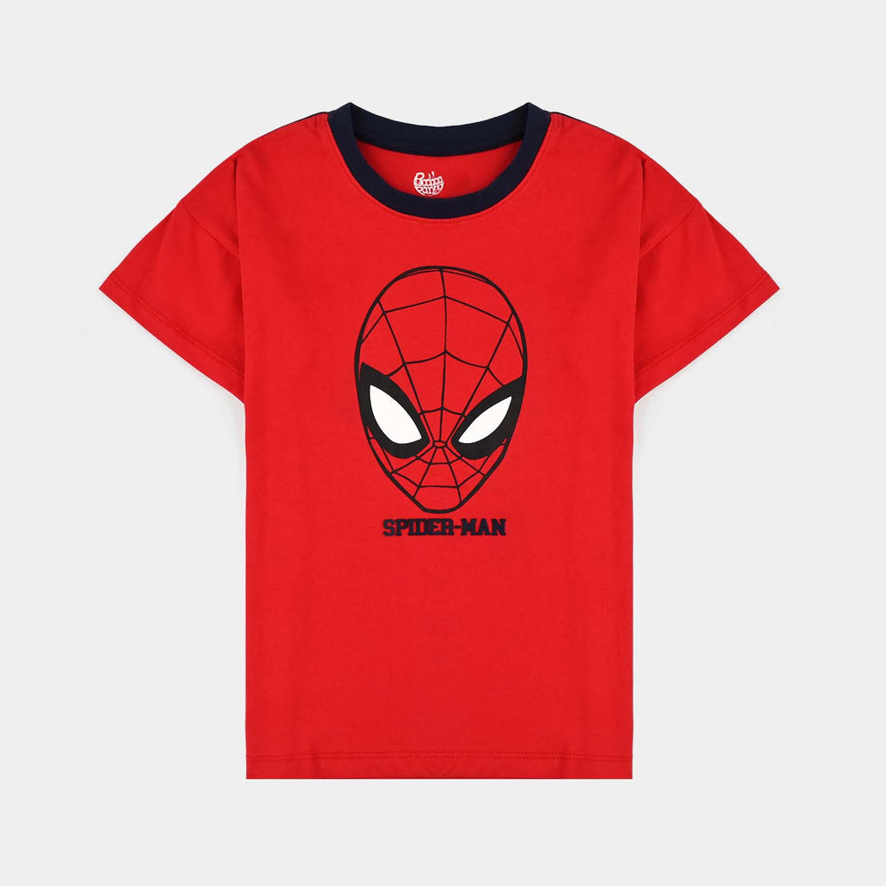 Boys Jersey/Terry 2 Piece Suit-H.Red