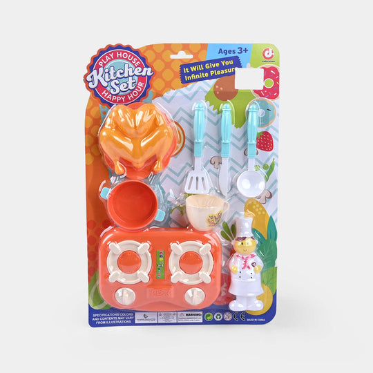 Kitchen Set With Food for Girls