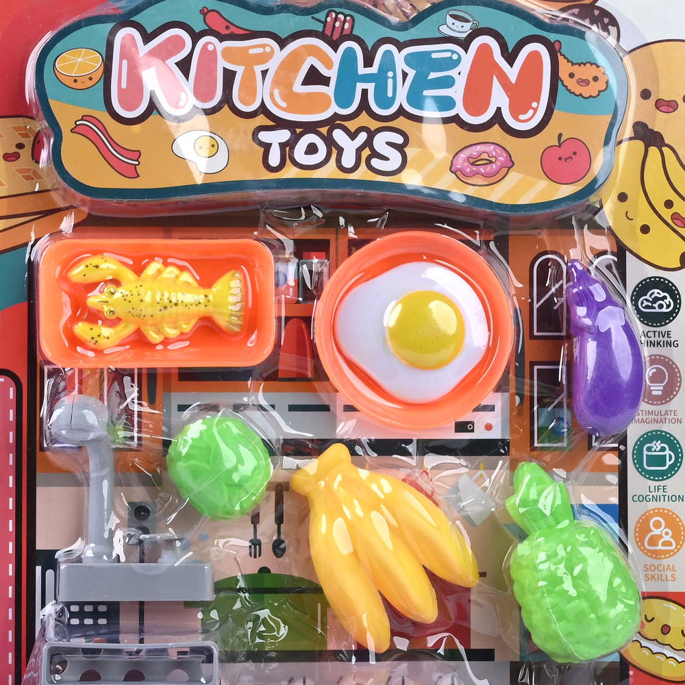 Kitchen Sink & Food Set For Girls