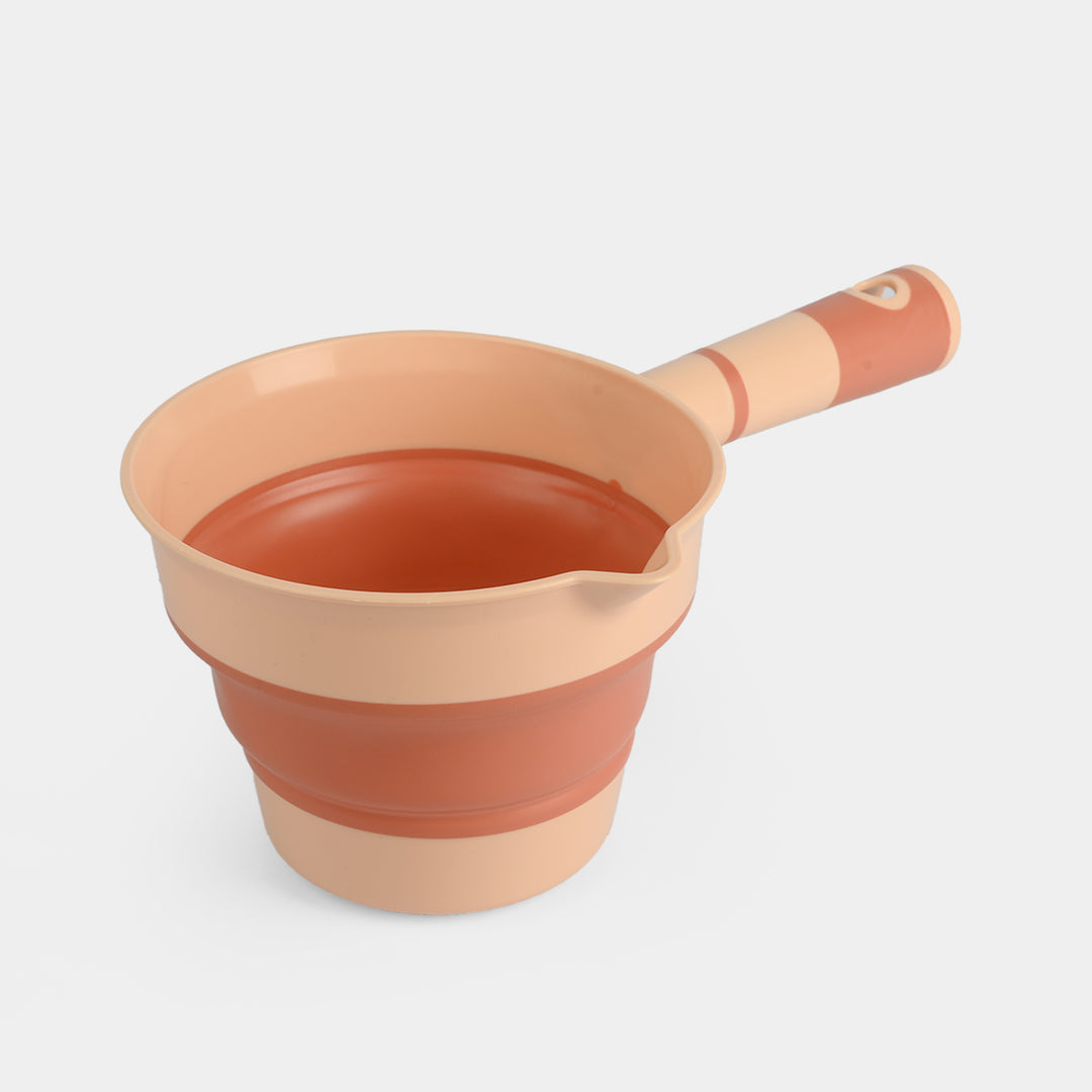 Collapsible Plastic & Silicone Shower Mug