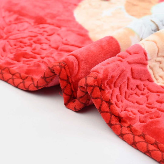 Sleepy Bear Red Cot Blanket 80x110