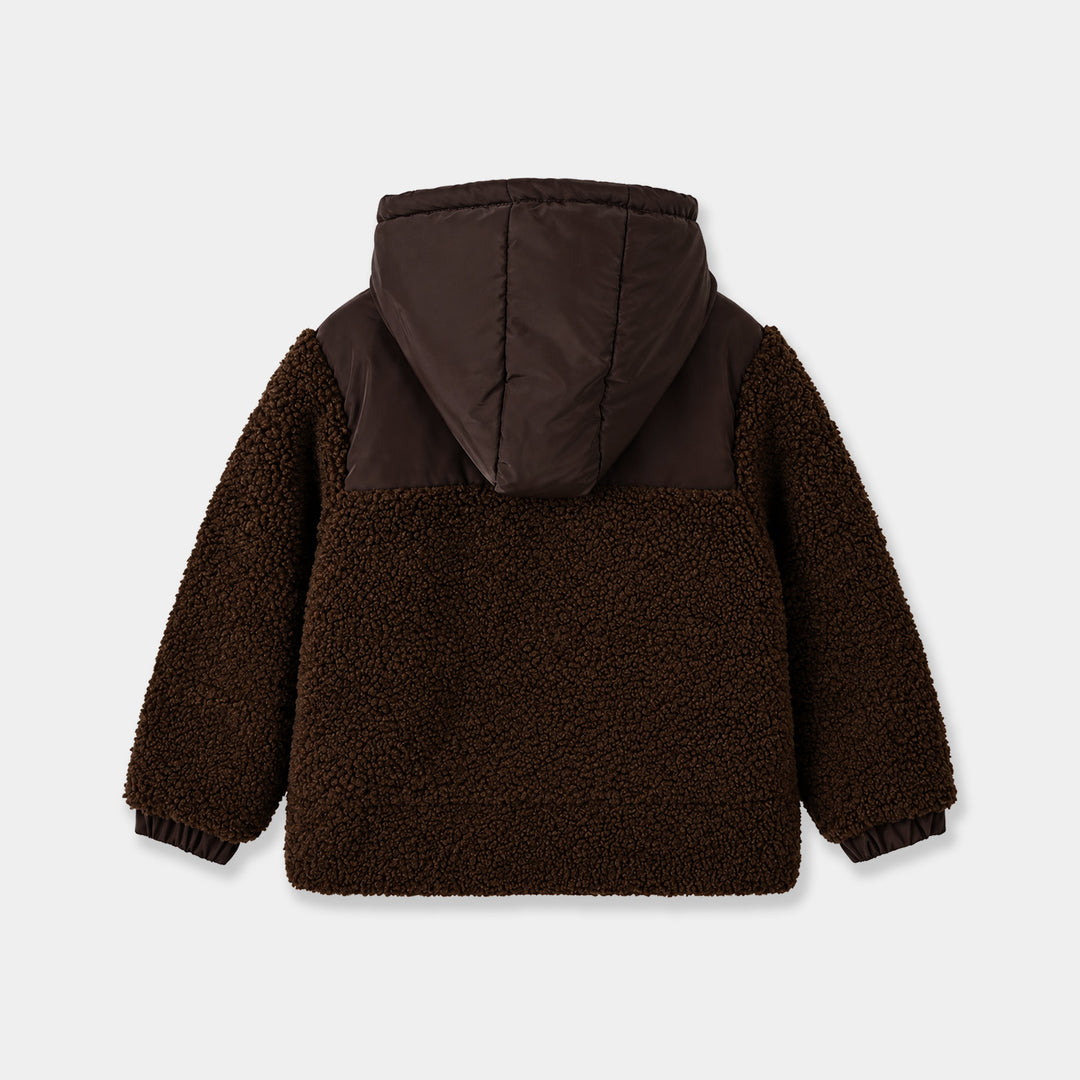 Boys Quilted Jacket Endless Heights-BROWN
