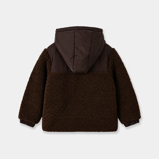 Boys Quilted Jacket Endless Heights-BROWN