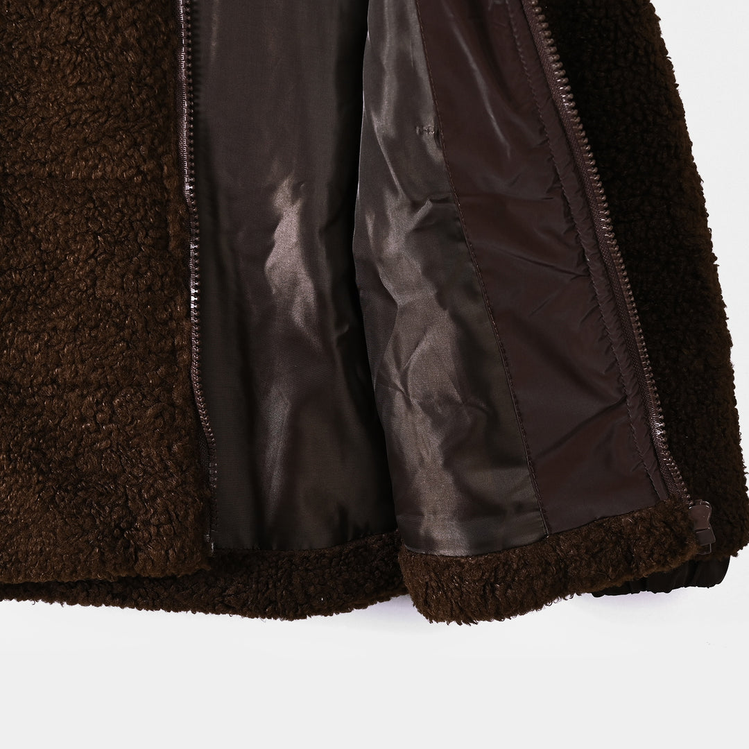 Boys Quilted Jacket Endless Heights-BROWN