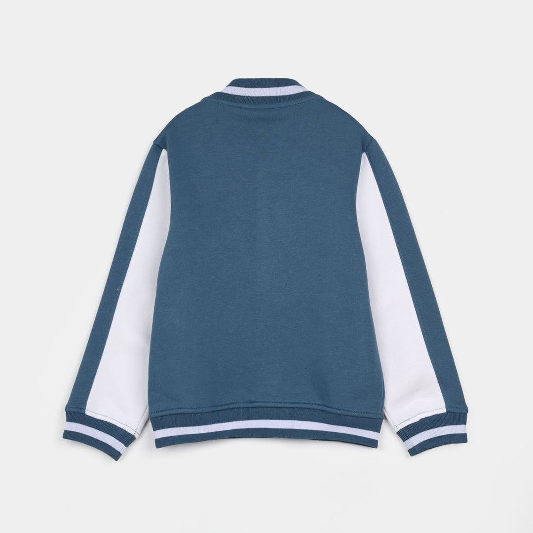 Boys Fleece Knitted Bomber Champion