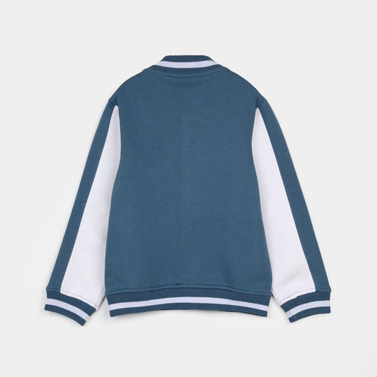 Boys Fleece Knitted Bomber Champion
