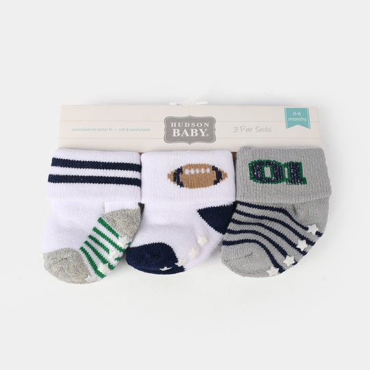 Infant Baby 3 Pair Socks | 0-12M