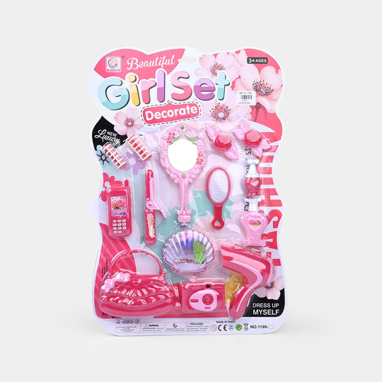 Makeup & Hairstyling Toy Kit for Girls