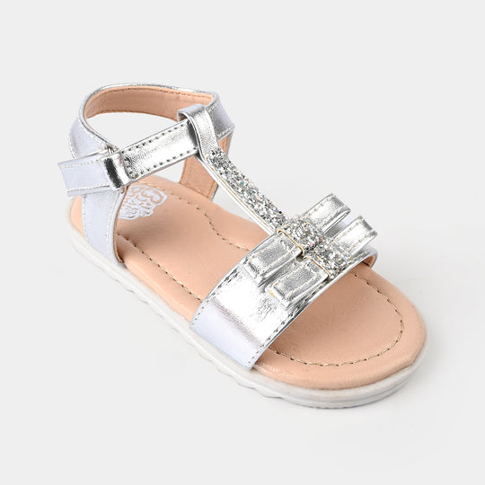 Girls Sandal 456-98-SILVER