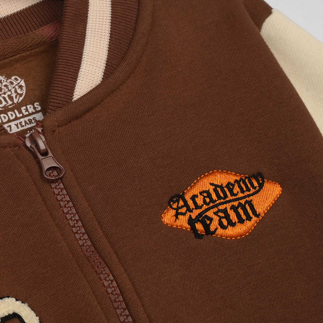 Boys Fleece Knitted Bomber Academy Team