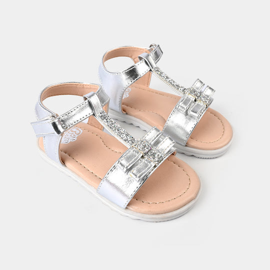 Girls Sandal 456-98-SILVER