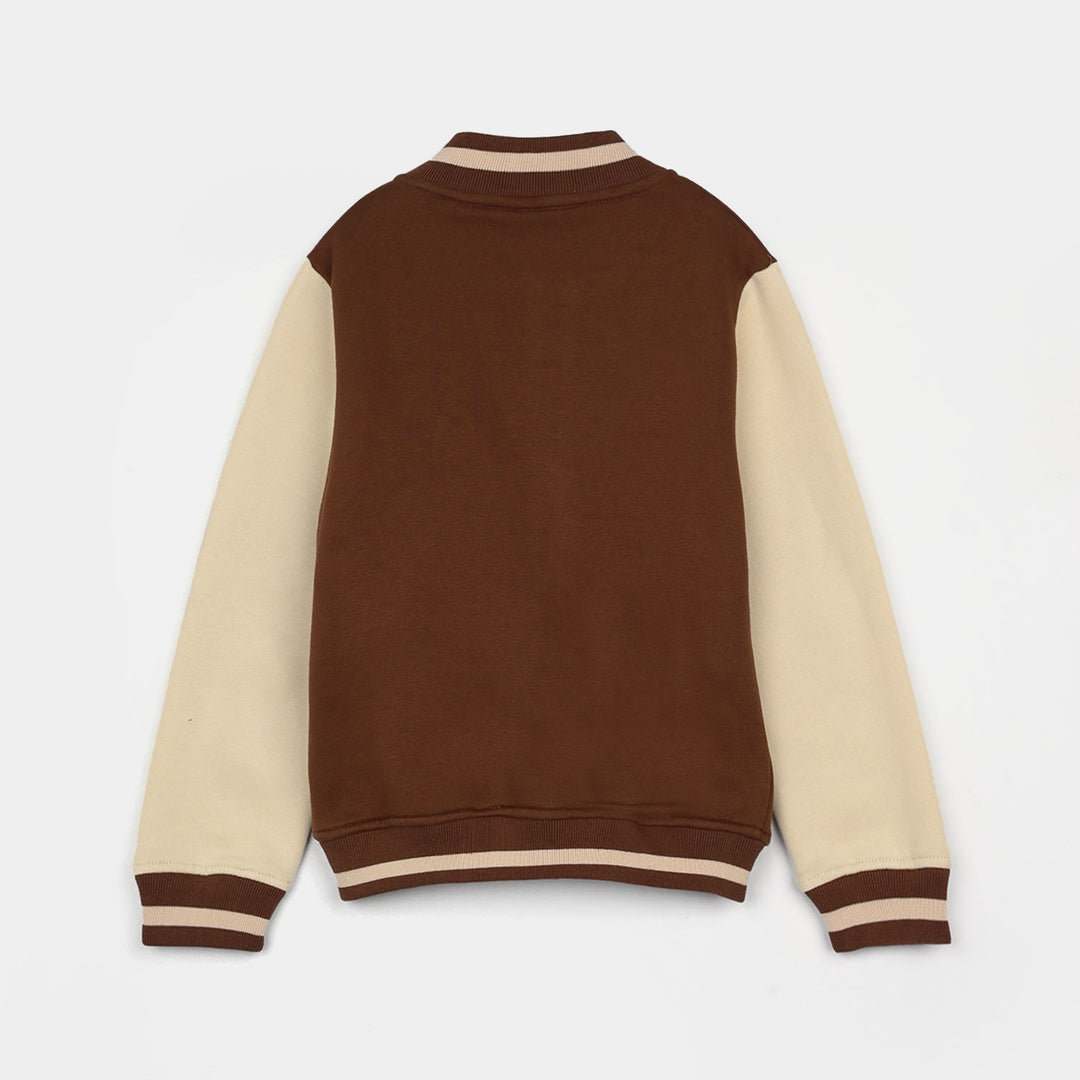 Boys Fleece Knitted Bomber Academy Team