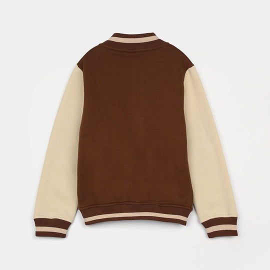 Boys Fleece Knitted Bomber Academy Team