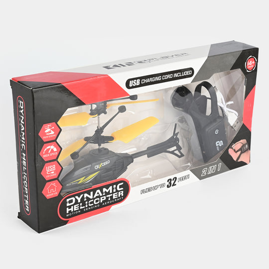 Motion Sensing Helicopter | Yellow