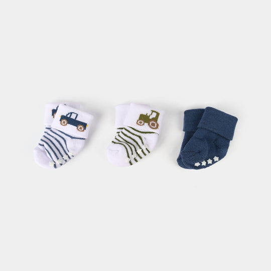 Infant Baby 3 Pair Socks | 0-12M