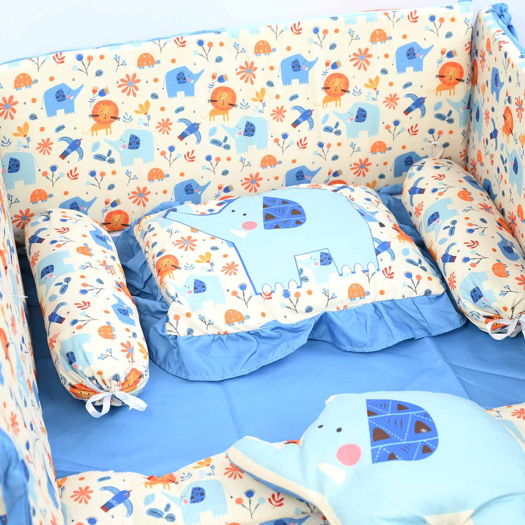 Elephant & Lion Cot Bedding Set