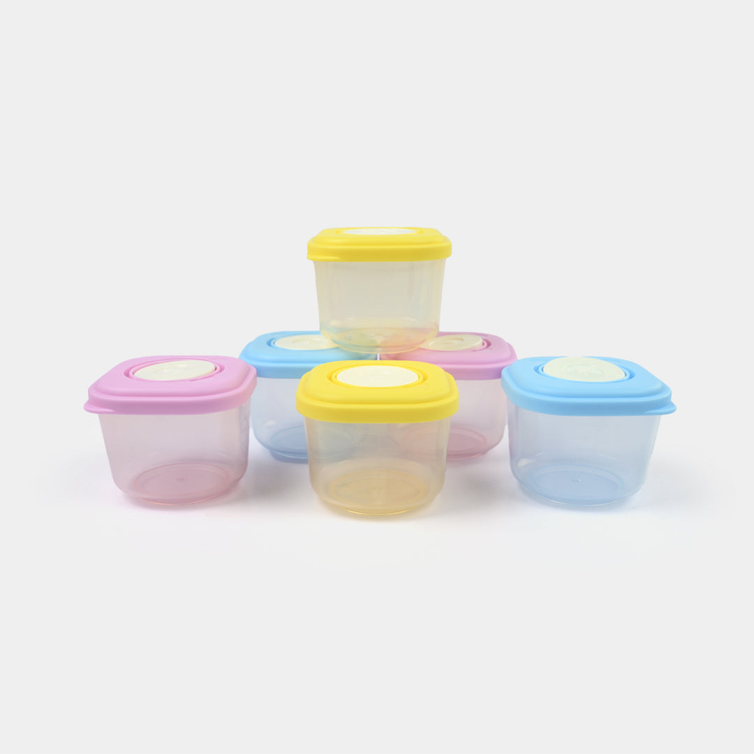 Baby Food Storage Containers Set (6 Pcs)