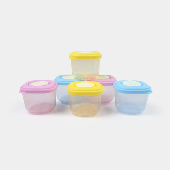 Baby Food Storage Containers Set (6 Pcs)