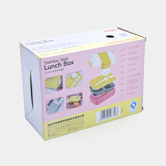 Tedemei Stainless Steel Lunch Box with Dip Container and Spoon