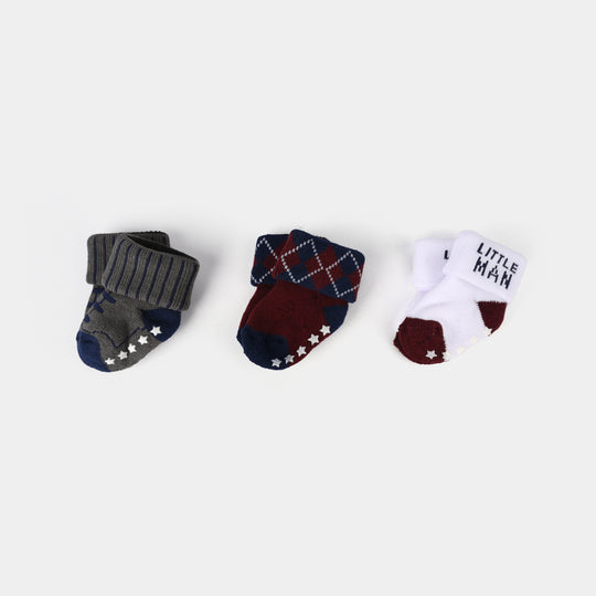 Infant Baby 3 Pair Socks | 0-12M