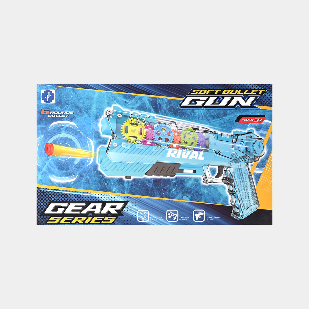 Gear Soft Bullet Gun With Light & Music