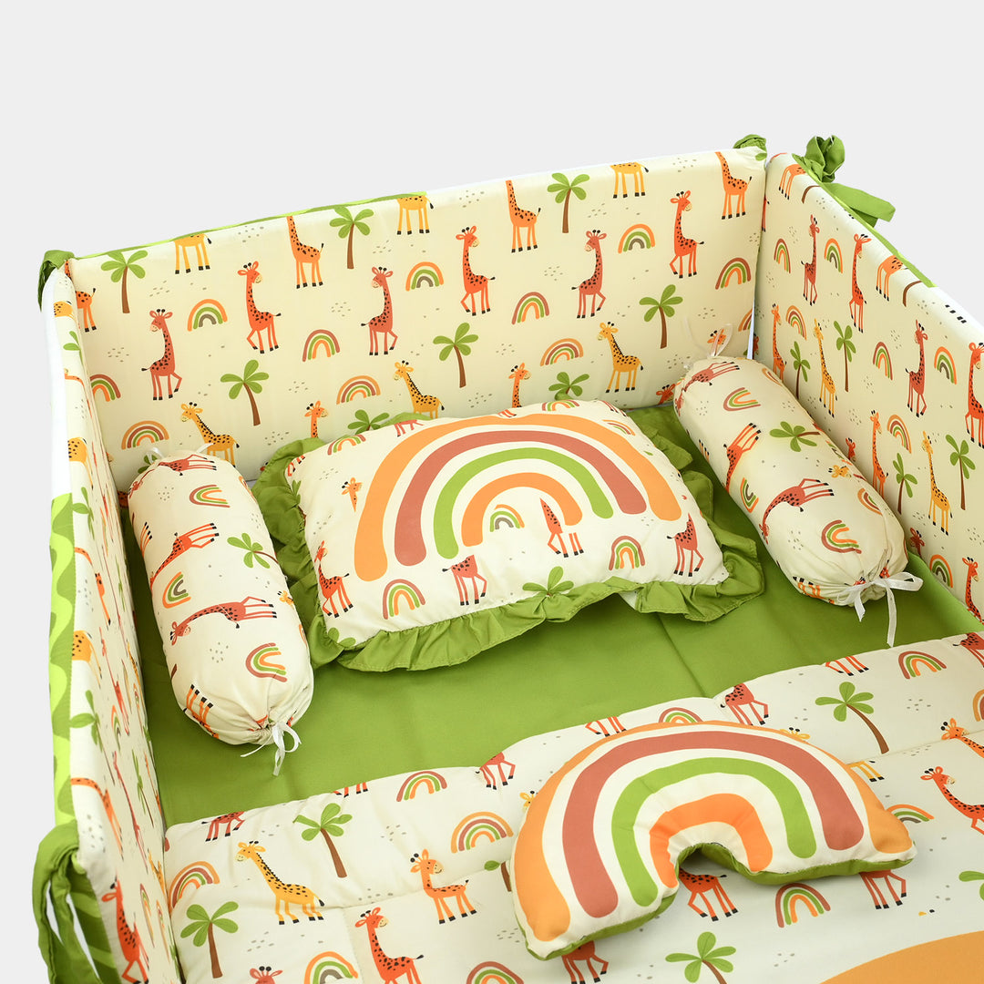 Rainbow & Giraffe Cot Bedding Set