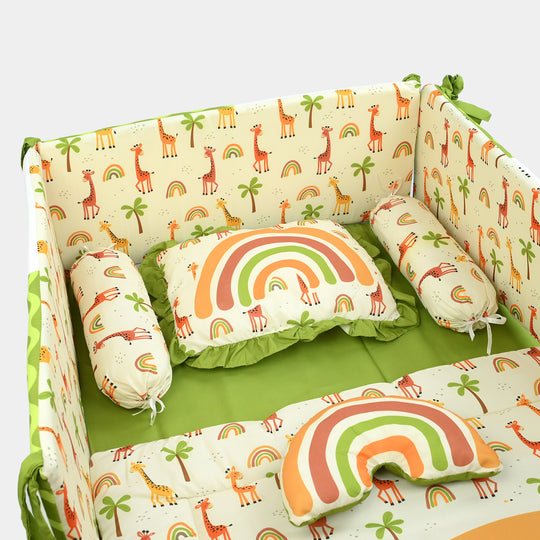 Rainbow & Giraffe Cot Bedding Set