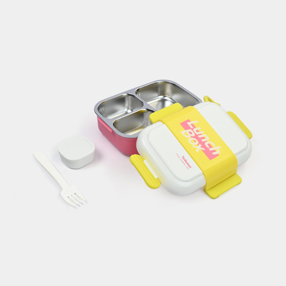 Tedemei Stainless Steel Lunch Box with Dip Container and Spoon