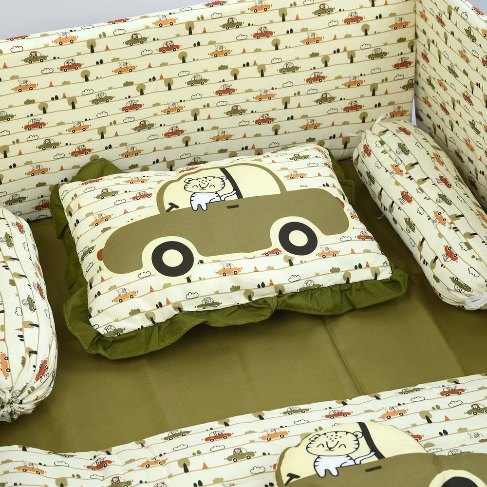 Travelling Car & Elephant Cot Bedding Set