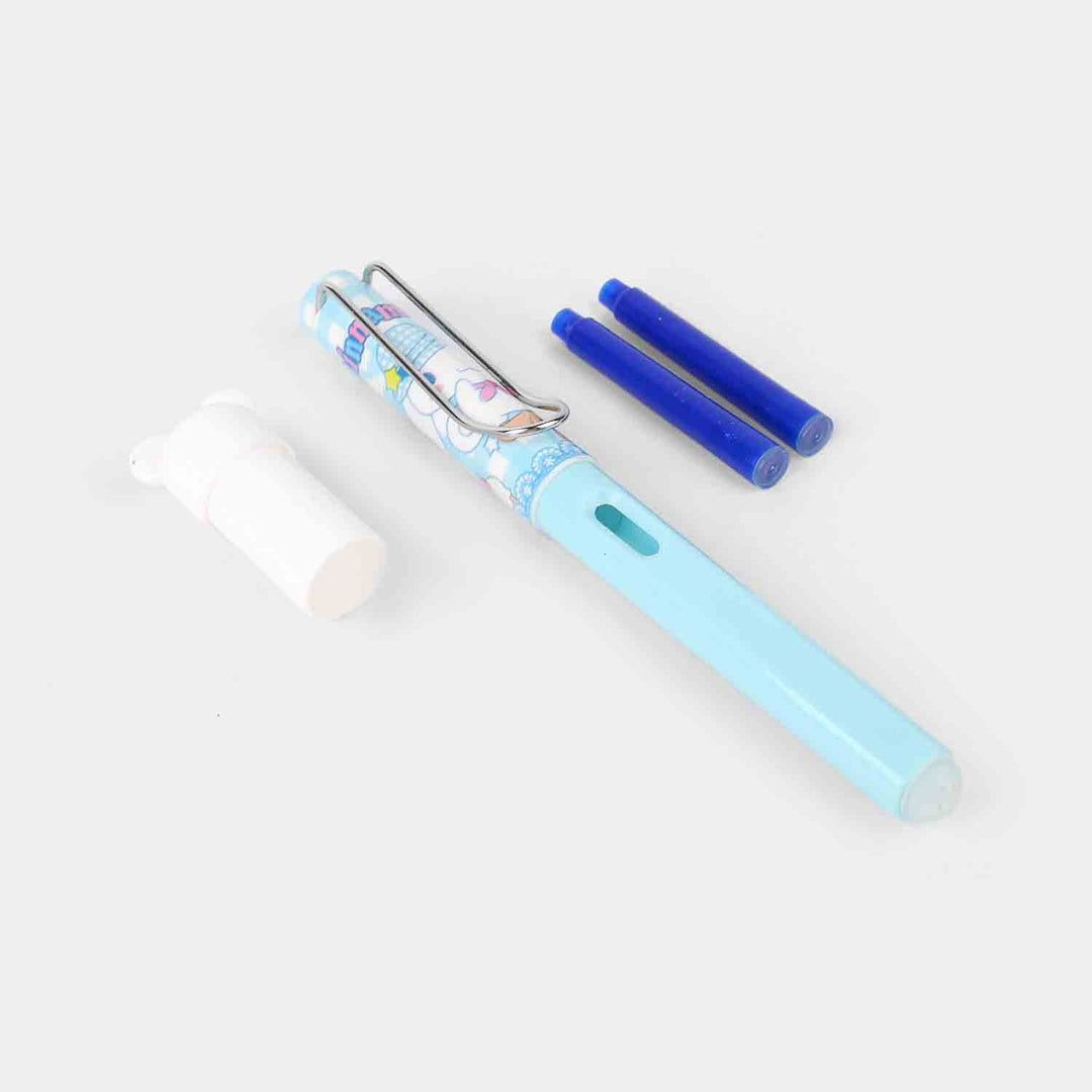 Elegant Fountain Pen With 2 Ink Cartridges