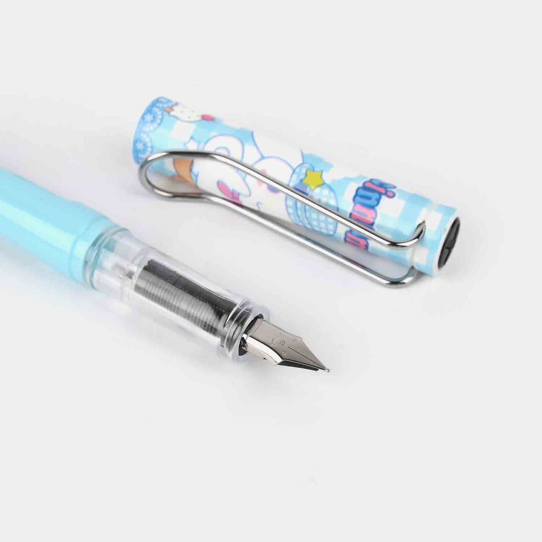 Elegant Fountain Pen With 2 Ink Cartridges