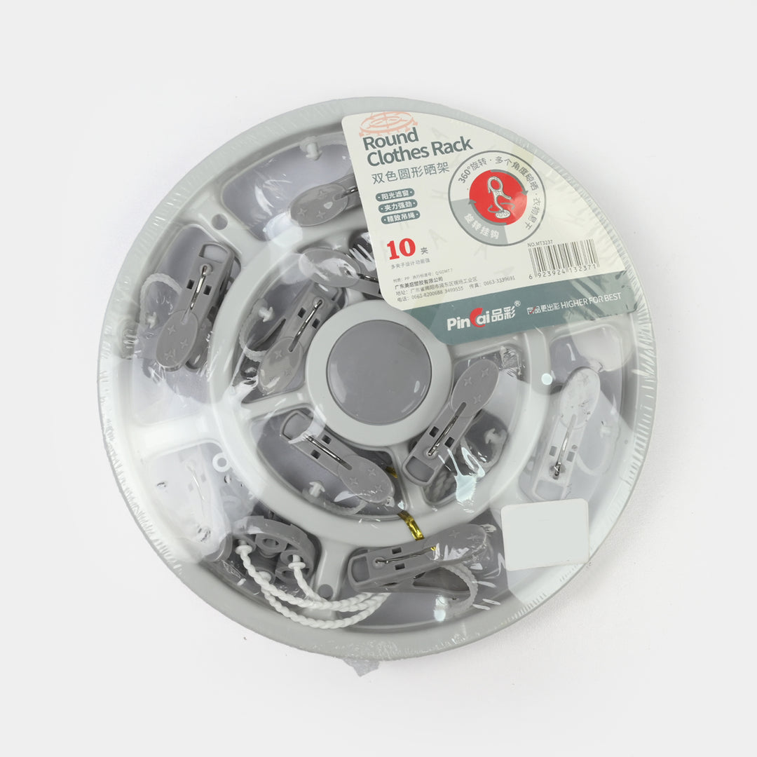 Round Cloth Hanger (10 Clips)