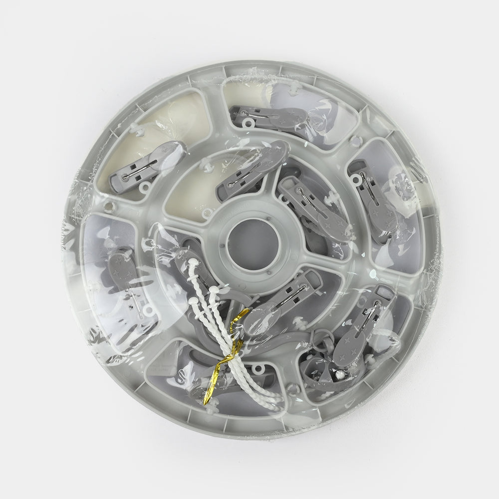 Round Cloth Hanger (10 Clips)