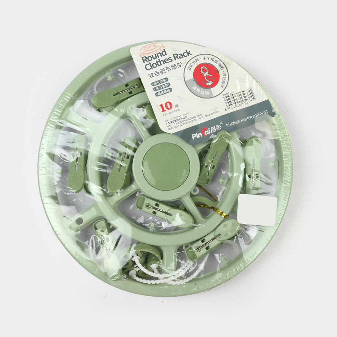 Round Cloth Hanger (10 Clips)
