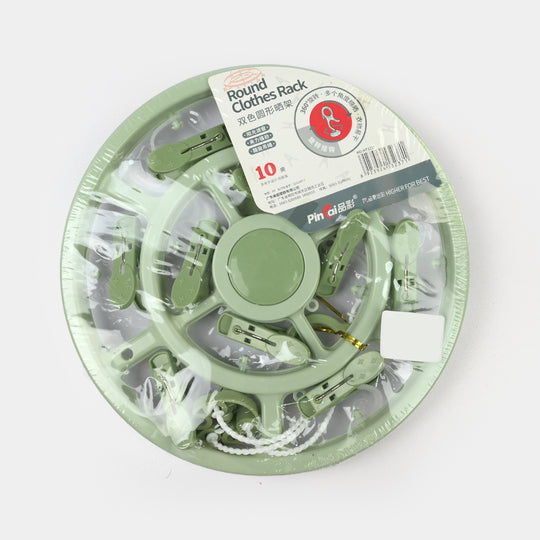 Round Cloth Hanger (10 Clips)