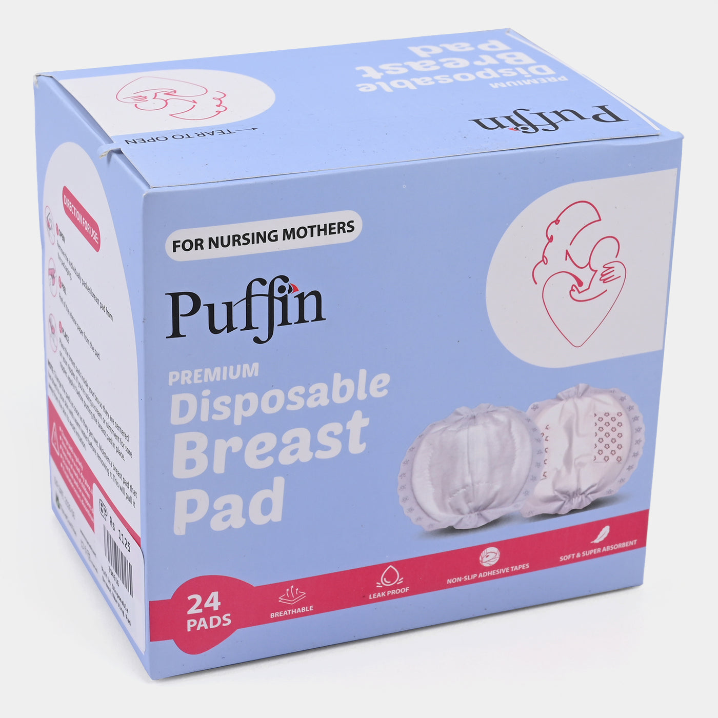 Puffin Disposable Breast/Nursing Pad | 24PCs