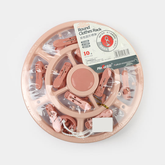 Round Cloth Hanger (10 Clips)
