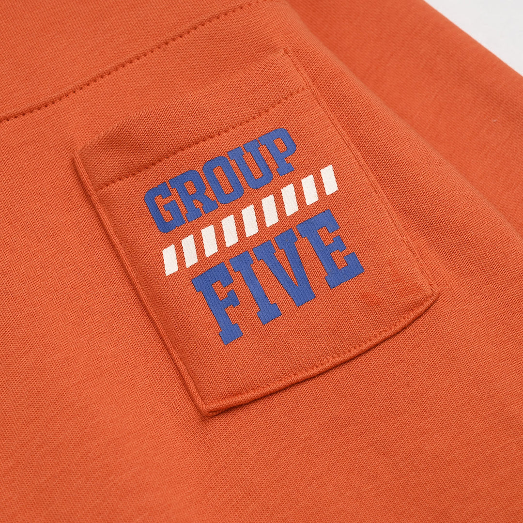 Boys Jersey/Terry 2 Piece Suit - Orange