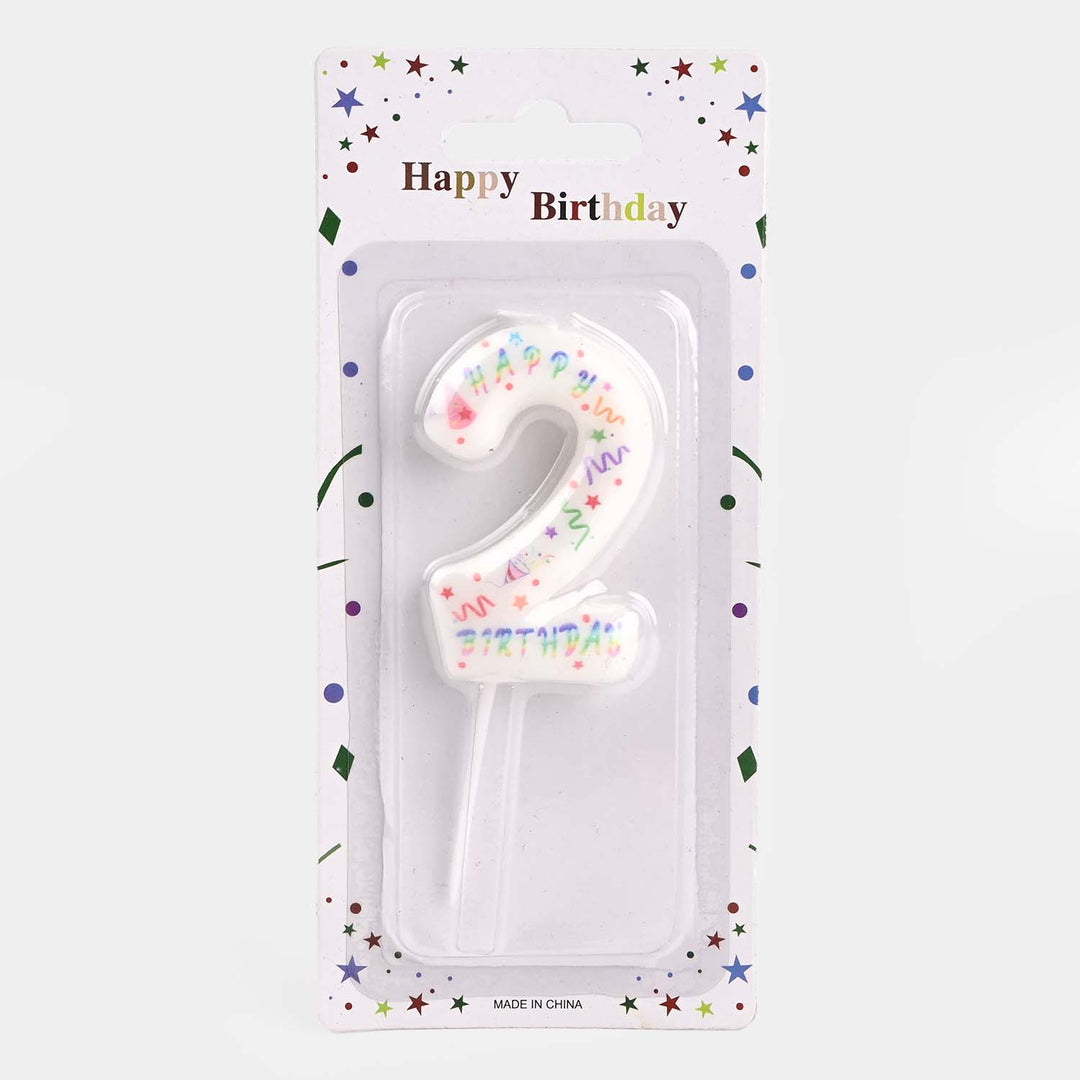 Party Number Candles Digital Cake Topper