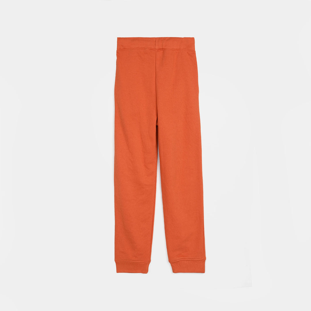 Boys Jersey/Terry 2 Piece Suit - Orange